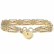 Load image into Gallery viewer, 9ct Gold Gate Bracelet
