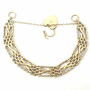 Load image into Gallery viewer, 9ct Gold Gate Bracelet
