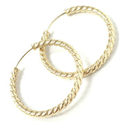 Load image into Gallery viewer, 9ct Gold Sleeper Hoops
