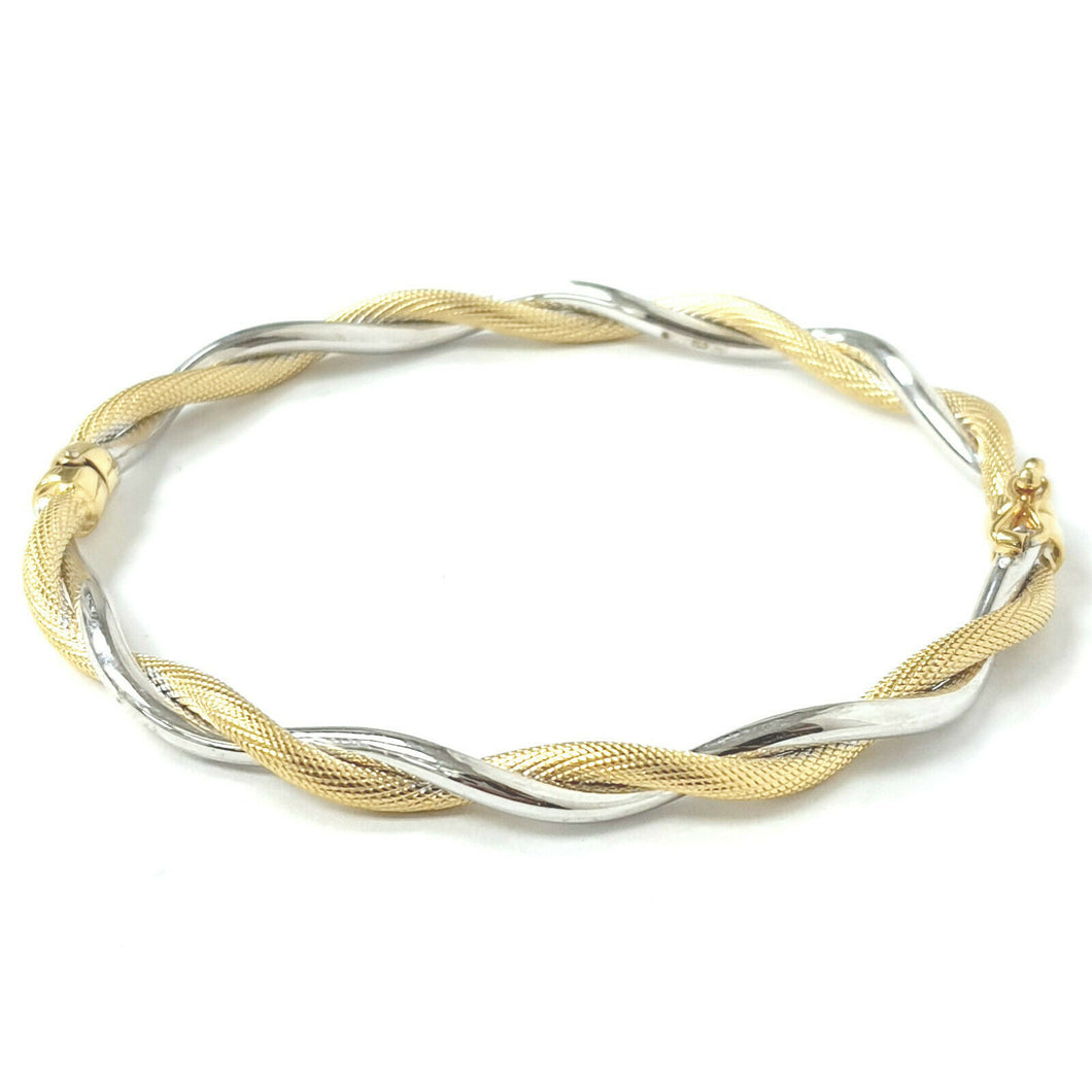 9ct Gold Twist Bangle