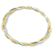 Load image into Gallery viewer, 9ct Gold Twist Bangle
